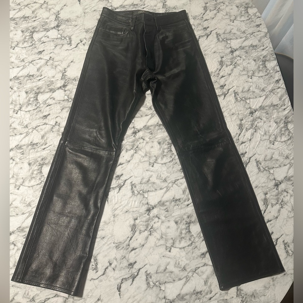 GAP Boot Fit Men’s Leather Pants, Sz 30W 32L